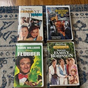 Disney Classic VHS Set with Colorful Covers